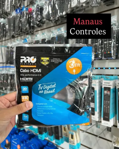 Cabo Hdmi 4K 2.0 de 3 metros ( fazemos entregas )