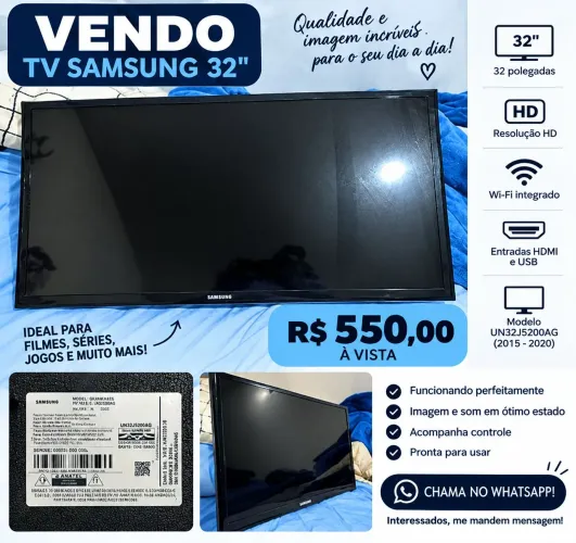 Vendo Tv Samsung smart 32 Polegadas