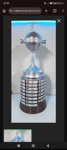 Taça libertadores 3D