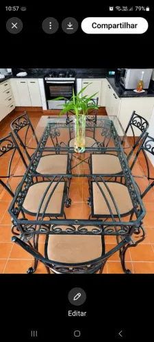 Vende-se mesa de vidro