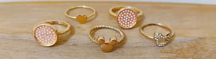 Anéis Disney semi jóias