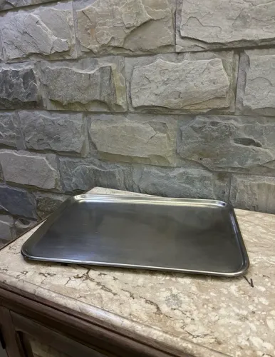 bandeja inox retangular 48x32 cm