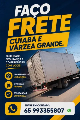 Vendo frete Cuiabá e Várzea Grande,faço para transportadora também !