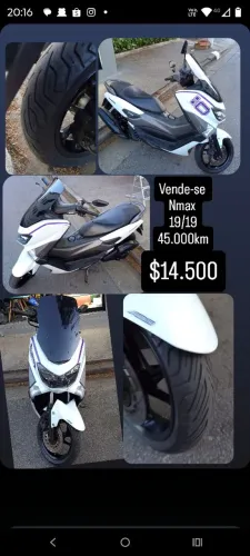 Nmax 2019 45.000km segundo dono manual e chave reserva