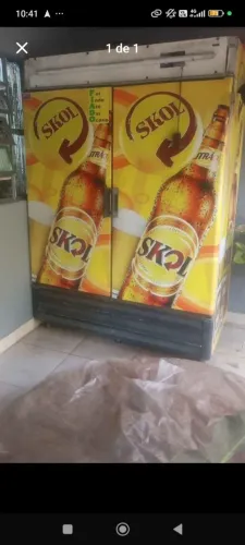 Cervejeira duas portas , faltando gás