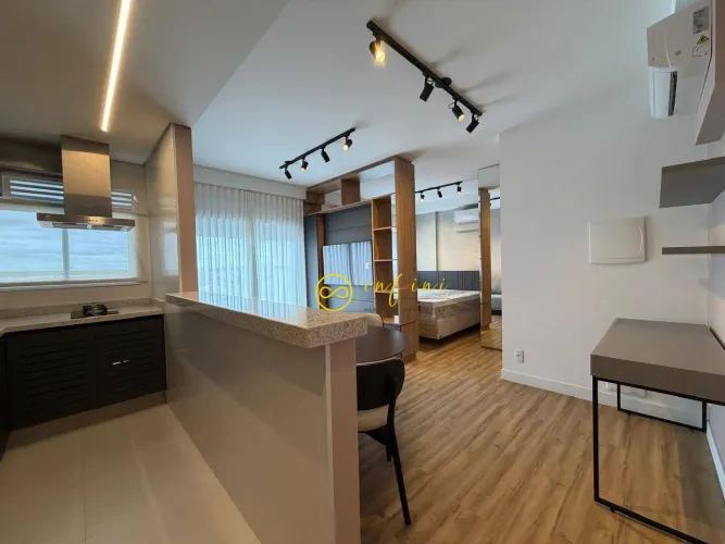 Apartamento Studio Mobiliado com 1 Quarto para alugar, 37 m² por R$ 3.600/mês - Condomínio