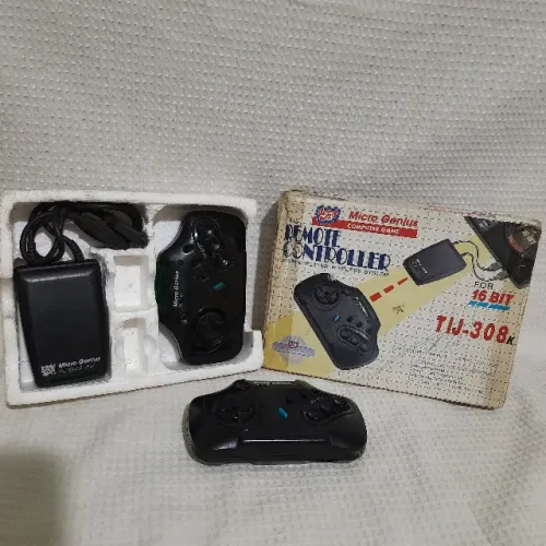controle mega drive sem fio microgenius na caixa
