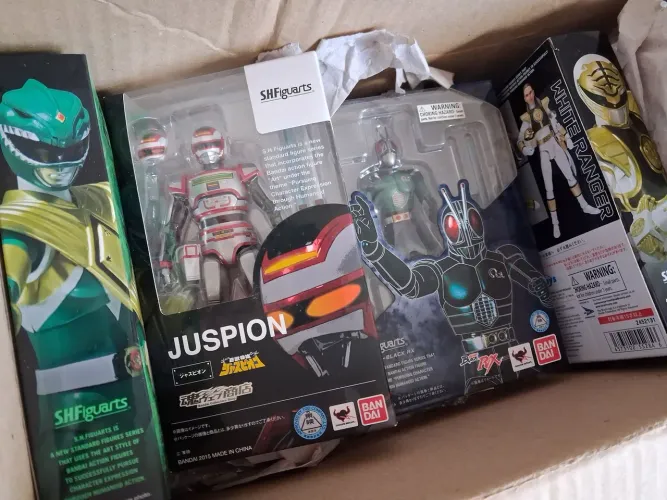 Bandai SH.Figuarts coleção, Jaspion, Kamen Rider, Winspector e Power Rangers
