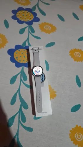 Smartwach galaxy watch 6 44mm modelo sm-r940 (prata) carregador e caixa original 