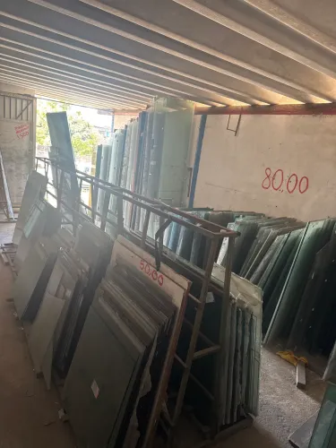 Pacotão lote de vidro blindex, mais de 1000 vidros