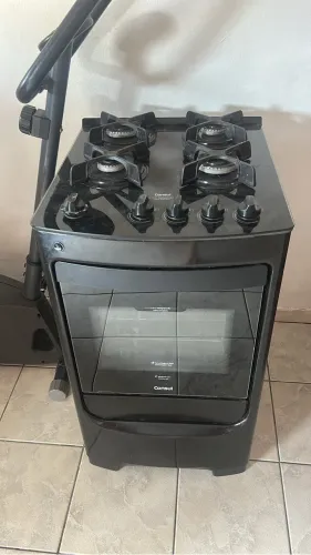 Fogão cônsul mesa de vidro