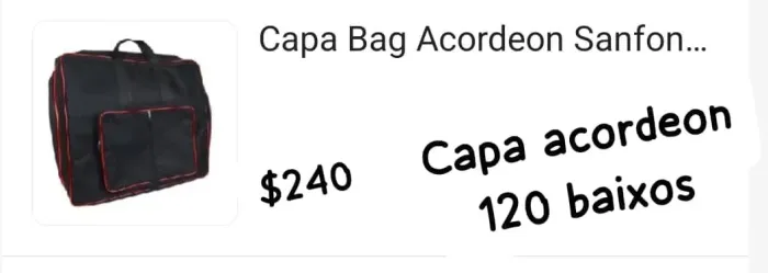 Capa avordeon 120 baixos