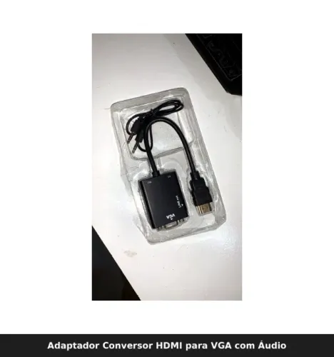 Adaptador Conversor HDMI para VGA com Áudio