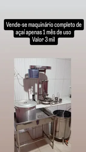 Maquinário de açaí