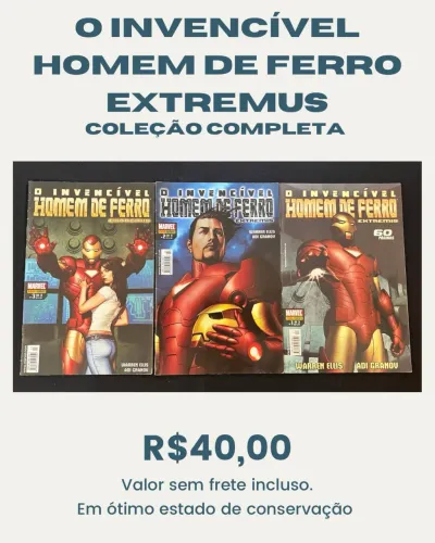 Hq o invencível homem de ferro extremus coleção completa