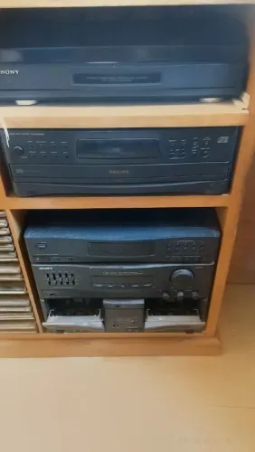 Aparelho de Som Vintage Sony LBT-A12 + Toca-Discos Sony + CD Player Philips<br>