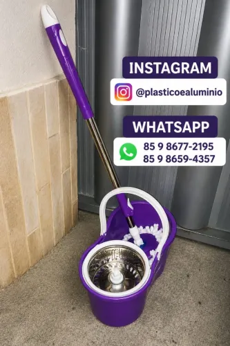 Mop GIRATÓRIO   Mop giratório com balde de 8 litros 