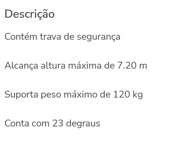 Vende-se uma escada 