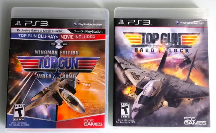 Top Gun PS3 mídias físicas