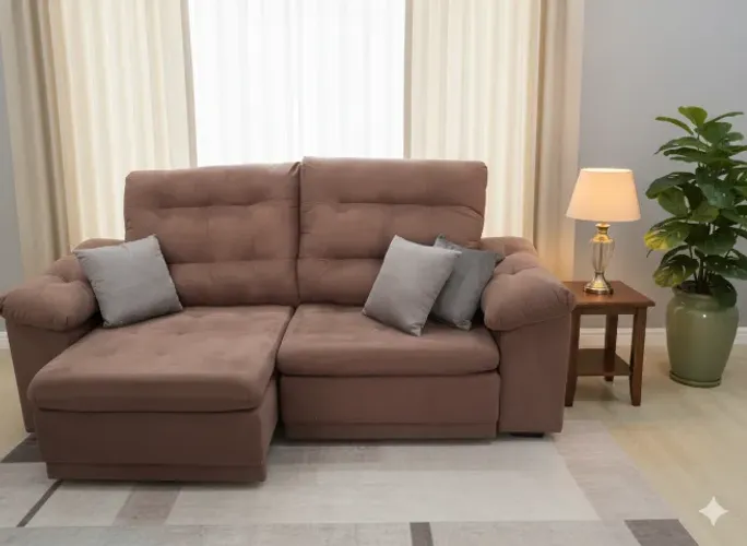 Sofá Retrátil Reclinável Novo Mostruário