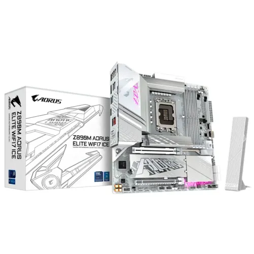 Placa Mãe Gigabyte Z890M AORUS Elite Wi-Fi 7 Ice Socket LGA 1851 / DDR5