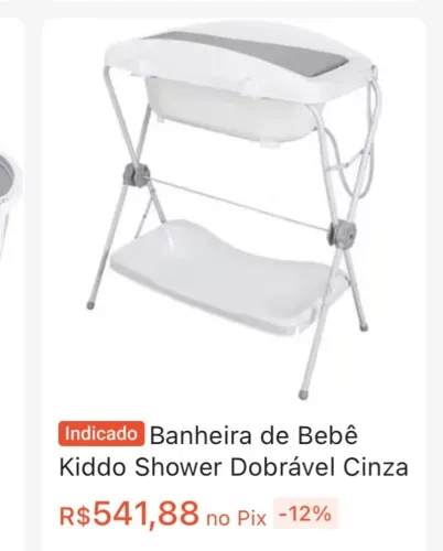 Banheira com suporte marca Kiddo