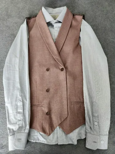 Conjunto Social Masculino Harbor - Colete 50 + Camisa P