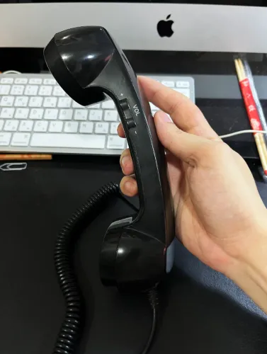 Fone de Ouvido Retrô Headphone Vintage - Som Top Controle no Cabo