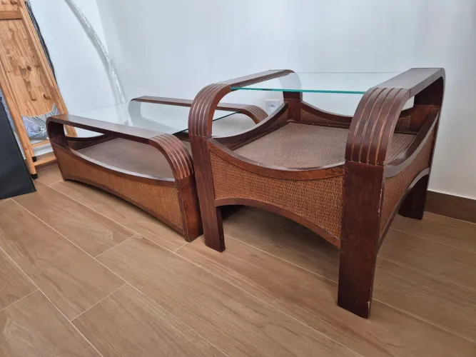 Mesa de Centro - Conjunto com Mesa de Canto
