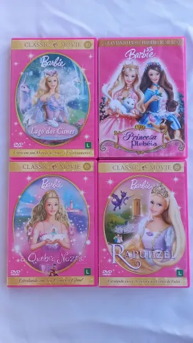 Kit 4 DVDs da Barbie clássicos