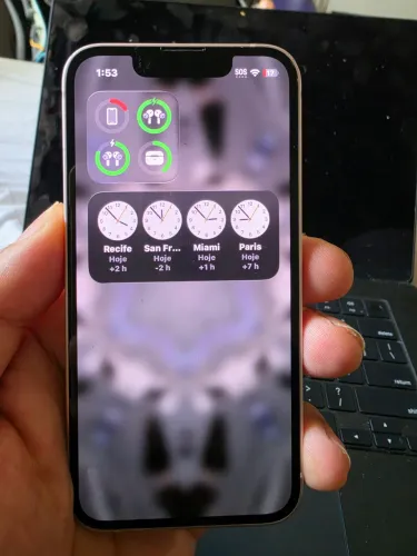 Iphone 13 mini cor rosa de 256GB bateria 91%