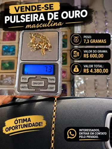 Pulseira de ouro 18K 7.3g