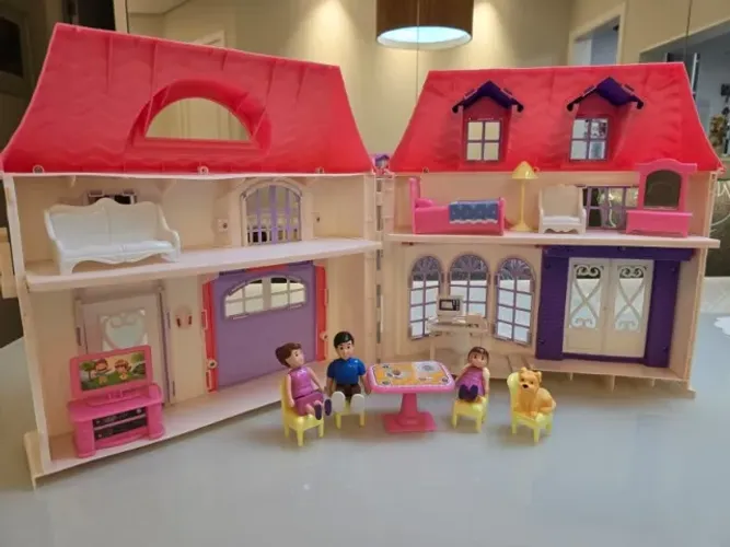 CASINHA DE BONECA AMERICAN DOLL HOUSE BOLEY ? 21 PEÇAS!