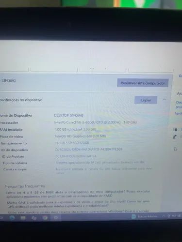 Notebook lenovo core i3