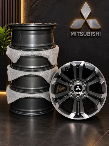 Roda Mitsubishi L200 Triton Aro 18x7,5 6x139 (1 Unid) +bico Cor Grafite Com Diamantado