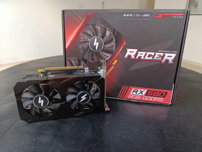 Placa de Vídeo SuperFrame AMD Radeon RX 580 Racer 8GB GDRR5 | Apenas Testada