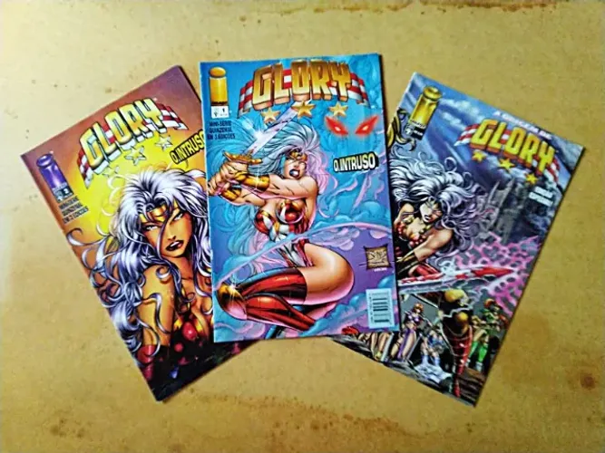 GLORY - 3 VOL GLORY O INTRUSO 1,2 + ESPECIAL A ORIGEM PARTICULAR RARIDADE HQ QUADRINHOS HQ