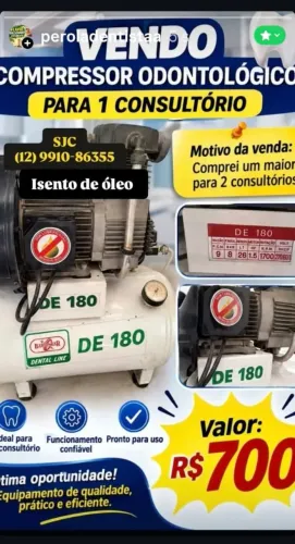 Compressor para consultório dentário
