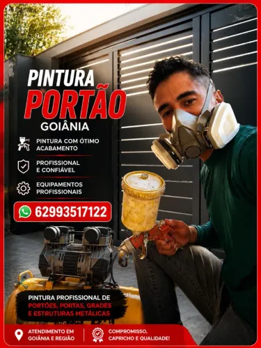Pintura de portão em Goiânia