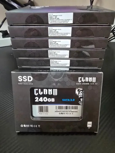 SSD SATA III 240GB 2.5? Leitura: 500MB/s Gravação: 480MB/s Novo 12 Meses de Garantia