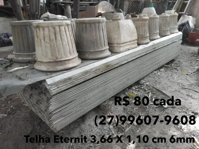 Telhas Eternit 3,66 X 1,10m - 6mm