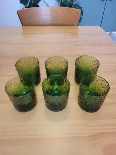 Conjunto de Copos Whiskey - Vidro Verde