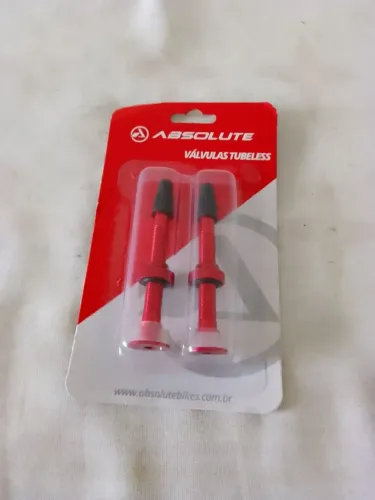 Válvula tubeless Absolute vermelho 48mm