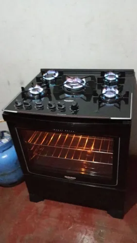 Fogao tampo de vidreo 5 bocas