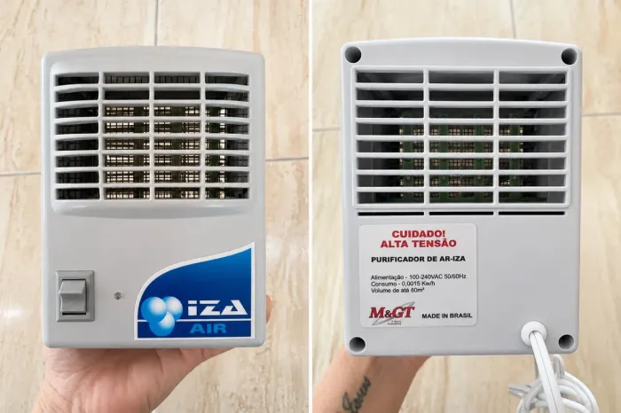 Purificador de Ar IZA Air - Ionizador/Ozonizador - Bivolt