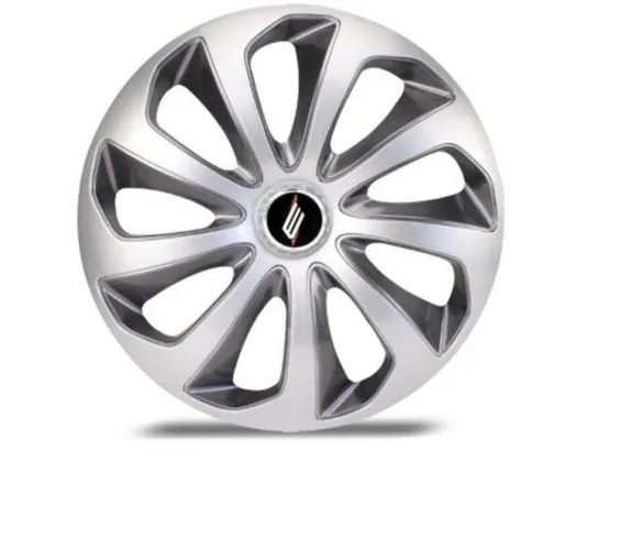 Jogo Calota Esportiva Aro 14 Universal Gm Vw Fiat Ford black white