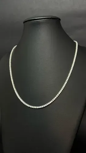 Colar Riviera 6 Ct com Diamantes de 3 pontos 