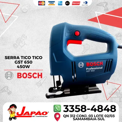 Serra Tico Tico 450W Bosch GST650 Garantia de 1 Ano