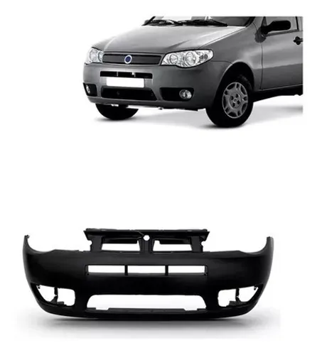 Capa Parachoque Dianteiro Fiat Palio G3 2004 A 2008 Com Furo