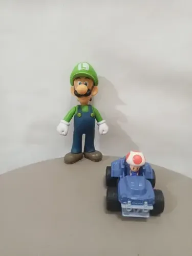 Boneco super Mario Bros Luigi 
